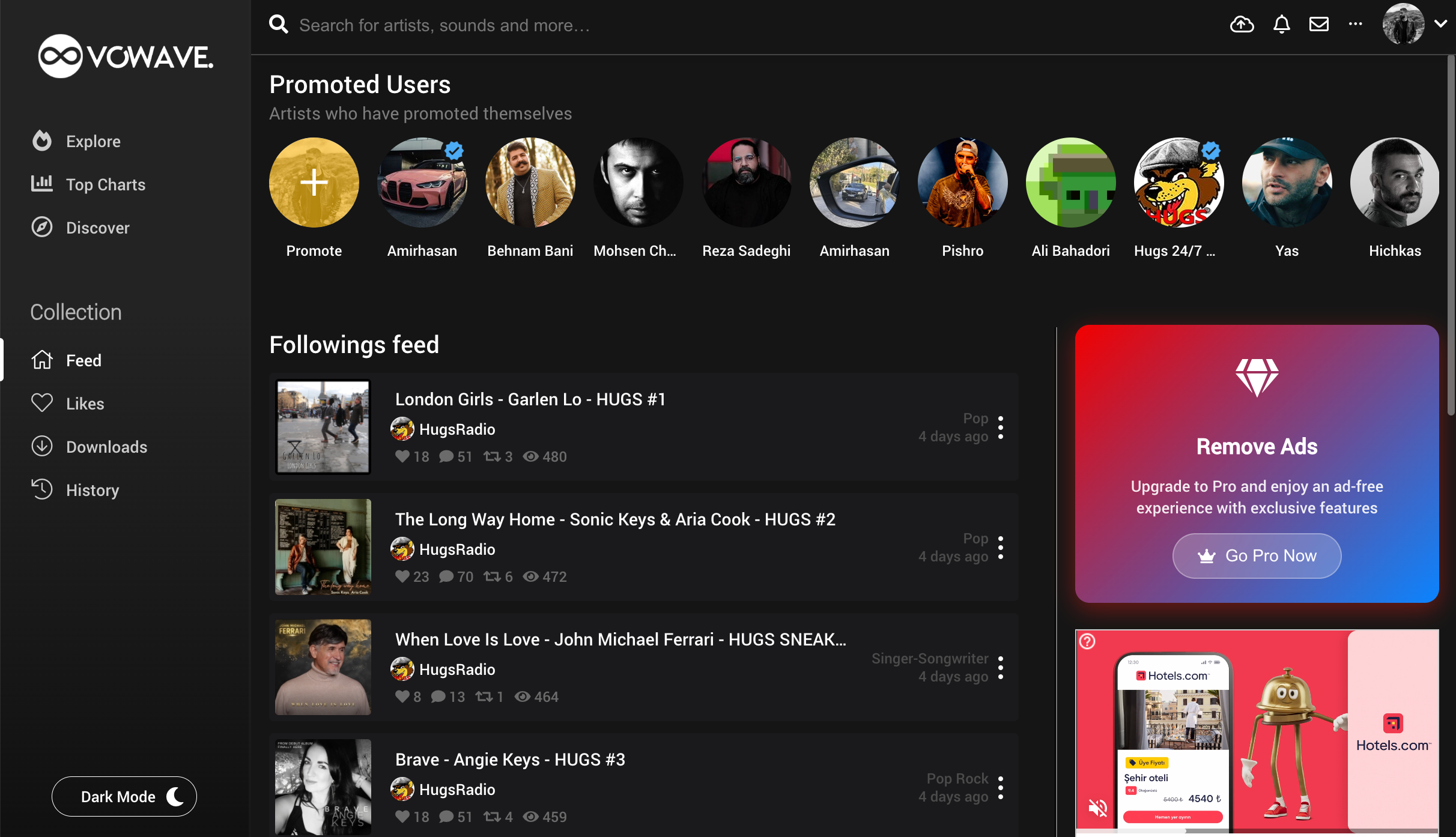 Music Social Network & Streaming Platform SaaS (Web App)