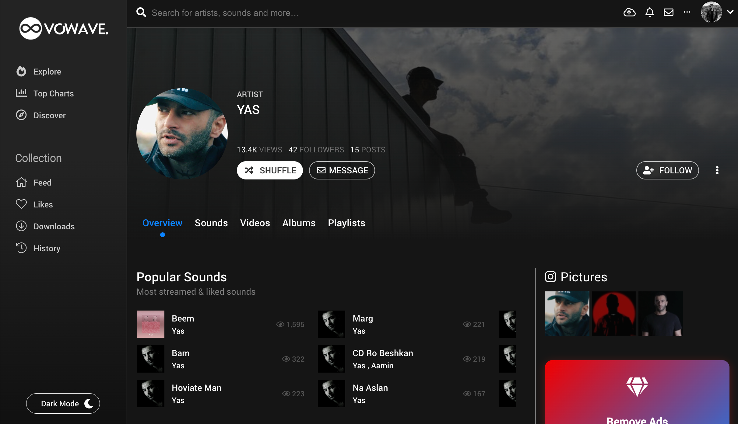 Music Social Network & Streaming Platform SaaS (Web App)