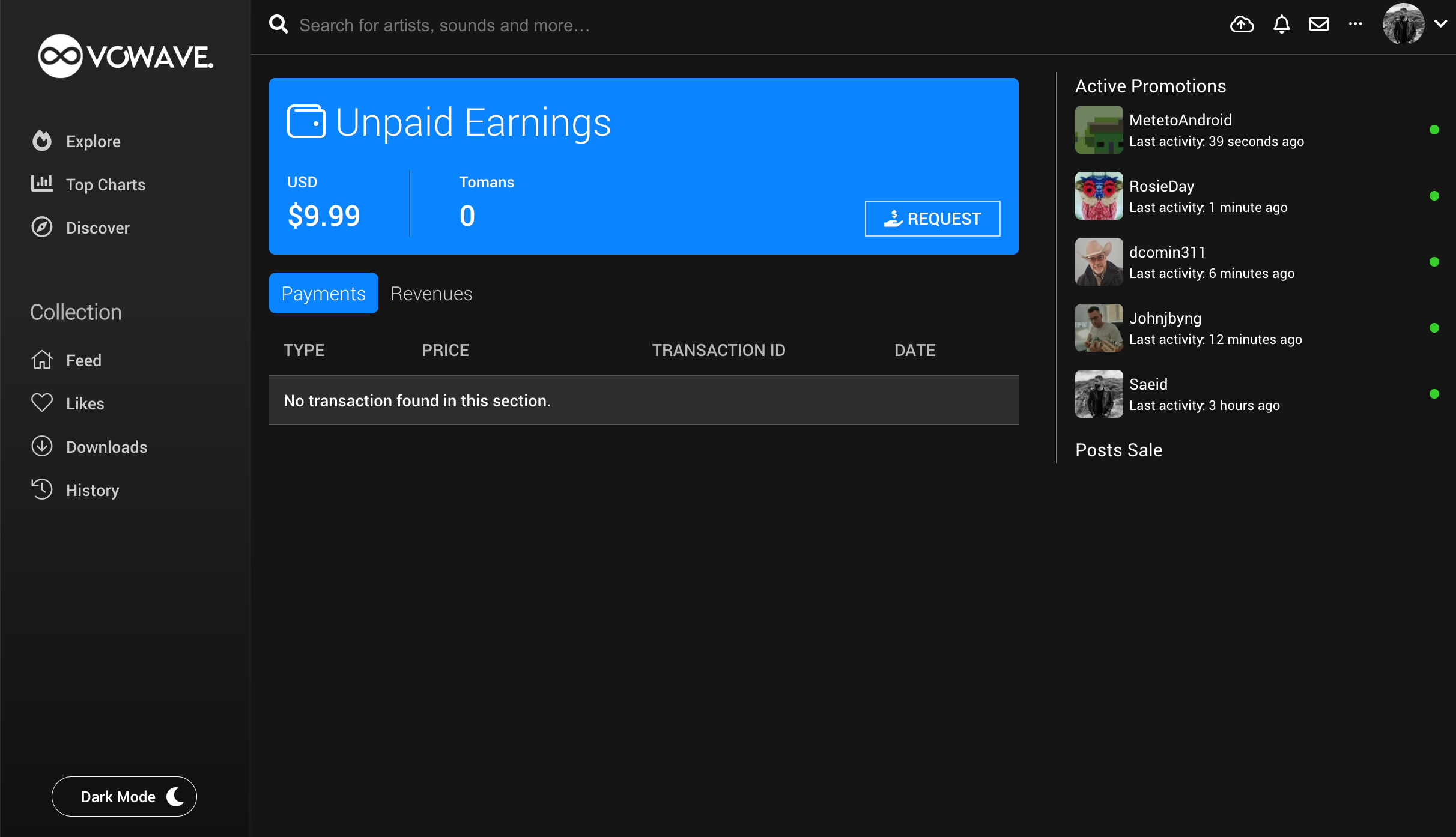 Music Social Network & Streaming Platform SaaS (Web App)