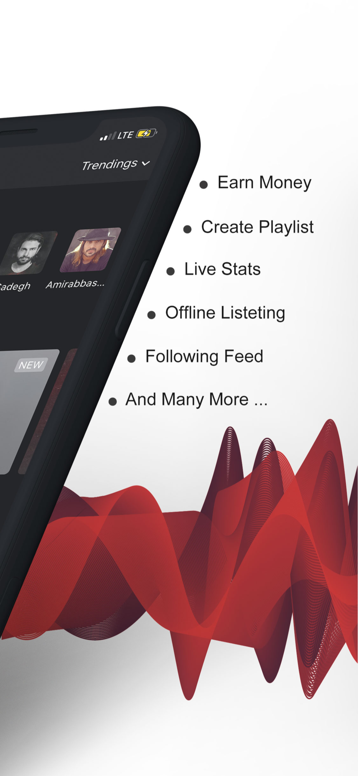 Music Social Network & Streaming Platform SaaS (iOS)