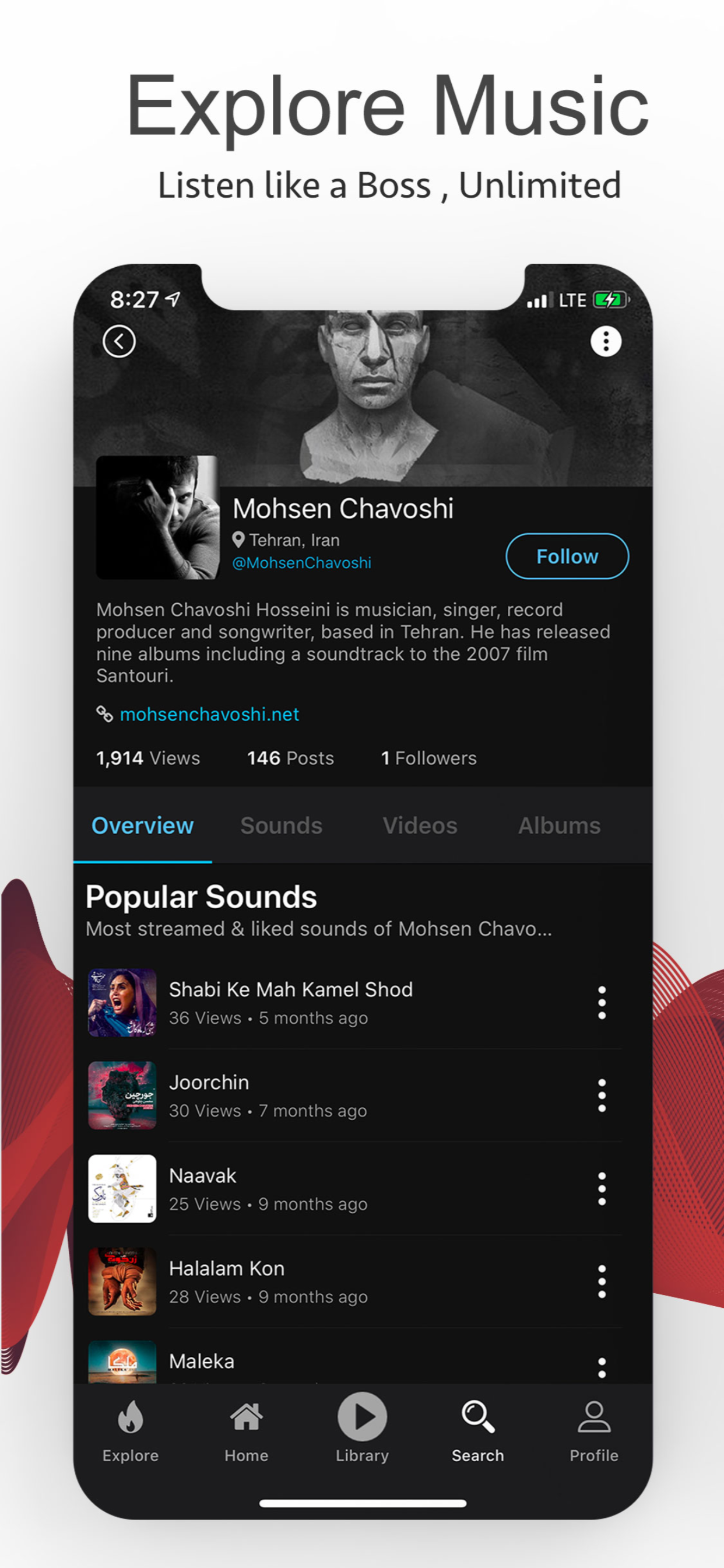 Music Social Network & Streaming Platform SaaS (iOS)